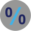 Percent sign icon