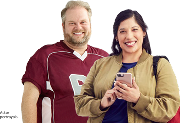 Man and woman couple interested in losing weight