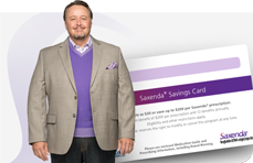 picture of a man with a savings card